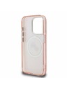 Karl Lagerfeld Karl Lagerfeld IML K&CH Heads Wiederholtes Logo MagSafe Rückseite Hülle für iPhone 15 Pro Max Pink