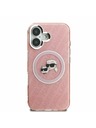 Karl Lagerfeld Karl Lagerfeld IML K&CH Heads Wiederholtes Logo MagSafe Rückseite Hülle für iPhone 16 Pink