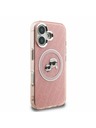 Karl Lagerfeld Karl Lagerfeld IML K&CH Heads Wiederholtes Logo MagSafe Rückseite Hülle für iPhone 16 Pink