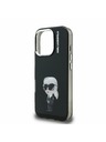 Karl Lagerfeld Karl Lagerfeld IML Aquarelle Karl Rückseite Hülle für iPhone 16 Pro Max Schwarz