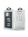 Karl Lagerfeld Karl Lagerfeld Grained PU K&CH Heads Rückseite Hülle für iPhone 15 Schwarz