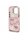 Karl Lagerfeld Karl Lagerfeld IML Multi K&CH Heads Rückseite Hülle für iPhone 16 Pro Pink