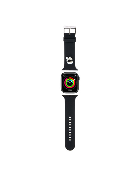 Karl Lagerfeld Karl Lagerfeld Karl Head NFT Armband für Apple Watch 42/44/45/46/49 Schwarz