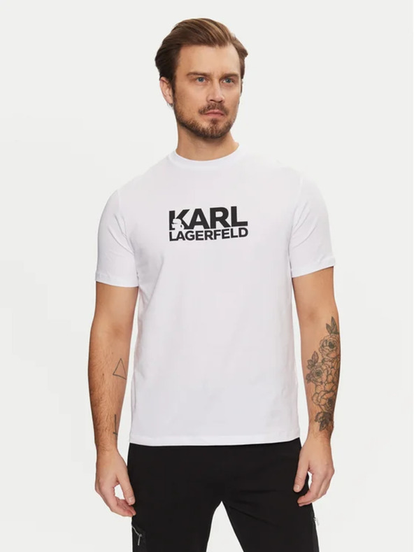Karl Lagerfeld Herren weißes T-Shirt 551235 Karl Lagerfeld
