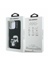 Karl Lagerfeld Karl Lagerfeld IML Aquarelle Karl and Choupette Rückseite Hülle für iPhone 16 Pro Max Schwarz