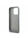 Karl Lagerfeld Karl Lagerfeld Grained PU K&CH Heads Rückseite Hülle für iPhone 15 Pro Max Grau