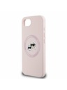 Karl Lagerfeld Karl Lagerfeld Liquid Silicone K&CH Heads MagSafe Rückseite Hülle für iPhone 16e Rosa