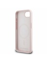 Karl Lagerfeld Karl Lagerfeld Liquid Silicone K&CH Heads MagSafe Rückseite Hülle für iPhone 16e Rosa