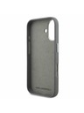 Karl Lagerfeld Karl Lagerfeld Grained PU K&CH Heads Rückseite Hülle für iPhone 16 Grau