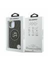 Karl Lagerfeld Karl Lagerfeld IML K&CH Heads Repeated Logo MagSafe Rückseite Hülle für iPhone 15 Schwarz
