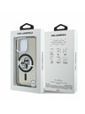Karl Lagerfeld Karl Lagerfeld IML Glitter Karl and Choupette Sketch MagSafe Rückseite Hülle für iPhone 15 Pro Schwarz