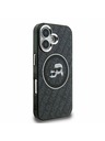 Karl Lagerfeld Karl Lagerfeld IML K&CH Heads Repeated Logo MagSafe Rückseite Hülle für iPhone 16 Schwarz