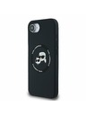Karl Lagerfeld Karl Lagerfeld Liquid Silicone K&CH Heads MagSafe Rückseite Hülle für iPhone 16e Black