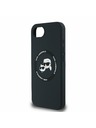 Karl Lagerfeld Karl Lagerfeld Liquid Silicone K&CH Heads MagSafe Rückseite Hülle für iPhone 16e Black