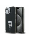Karl Lagerfeld Karl Lagerfeld IML Aquarelle Karl Rückseite Hülle für iPhone 15 Black