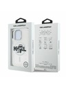 Karl Lagerfeld Karl Lagerfeld IML Glitter Karl and Choupette Sketch MagSafe Rückseite Hülle für iPhone 15 Pro Transparent