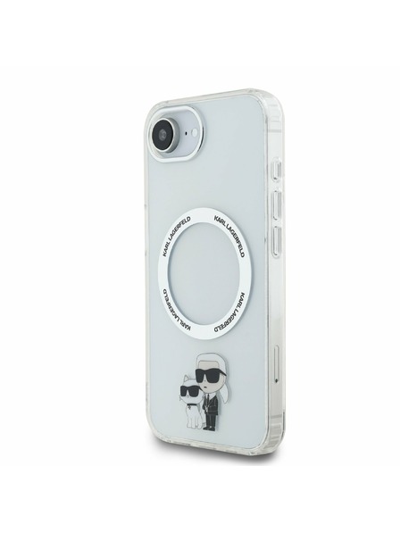 Karl Lagerfeld Karl Lagerfeld IML Karl and Choupette MagSafe Rückseite Hülle für iPhone 16e Transparent