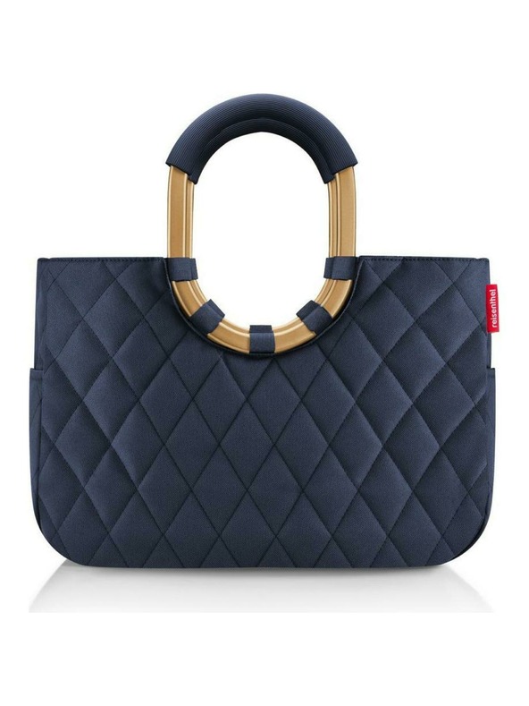 Reisenthel Handtasche Reisenthel Loopshopper M Frame Rhombus Midnight Gold