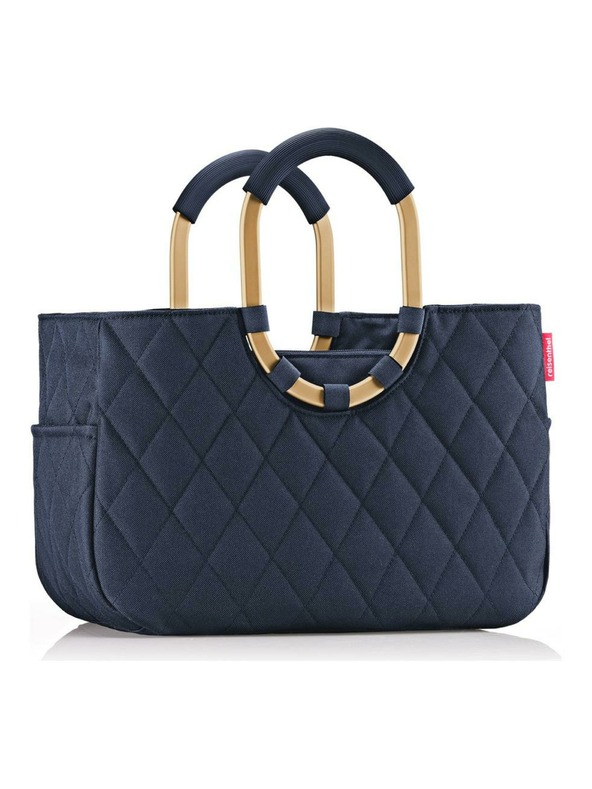Reisenthel Handtasche Reisenthel Loopshopper M Frame Rhombus Midnight Gold