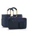 Reisenthel Handtasche Reisenthel Loopshopper M Frame Rhombus Midnight Gold