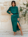 Edoti Maxi-Kleid DIVA - flaschengrün