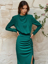 Edoti Maxi-Kleid DIVA - flaschengrün