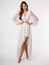 Edoti Weißes Maxi-Kleid SELENA