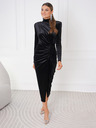 Edoti Maxi-Kleid KENZIE WELUR - schwarz