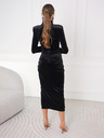 Edoti Maxi-Kleid KENZIE WELUR - schwarz
