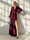 Edoti PATRICIA Maxi-Kleid - weinrot