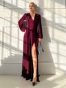 Edoti PATRICIA Maxi-Kleid - weinrot