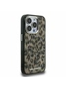 Karl Lagerfeld Karl Lagerfeld IML Leopard MagSafe Rückseite für iPhone 15 Pro Max Braun