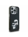 Karl Lagerfeld Karl Lagerfeld IML Aquarell Karl and Choupette Rückseite für iPhone 15 Pro Schwarz