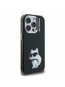 Karl Lagerfeld Karl Lagerfeld IML Aquarell Choupette Rückseite für iPhone 15 Pro Schwarz