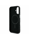Karl Lagerfeld Karl Lagerfeld Genarbtes PU Wiederholtes Logo MagSafe Rückseite für iPhone 16 Schwarz