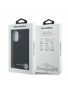 Karl Lagerfeld Karl Lagerfeld Genarbtes PU Wiederholtes Logo MagSafe Rückseite für iPhone 16 Schwarz