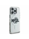 Karl Lagerfeld Karl Lagerfeld IML Glitter Karl and Choupette Sketch MagSafe Rückseite für iPhone 16 Pro Max Transparent