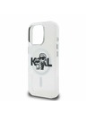 Karl Lagerfeld Karl Lagerfeld IML Glitter Karl and Choupette Sketch MagSafe Rückseite für iPhone 16 Pro Max Transparent
