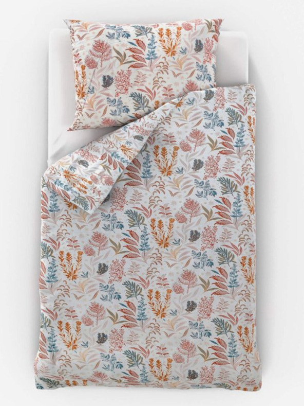 Kvalitex Satin-Bettwäsche Luxury Collection 140x200, 70x90cm Korallengarten Kvalitex