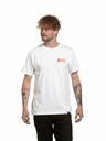 Meatfly Meatfly Herren T-Shirt Yvans Rundes Globus Patch Weiß