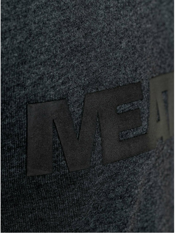 Meatfly Meatfly Herren T-Shirt Logex Charcoal Meliert | Grau | Größe