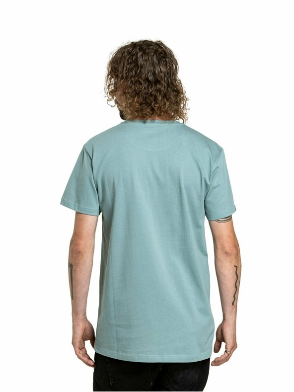 Meatfly Meatfly Herren-T-Shirt Joe Dusty Mint | Blau | Größe M | 100% Baumwolle