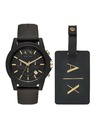 Armani Exchange Armani Exchange Herren Geschenkset Outerbanks Uhr und Gepäckarmband AX7105