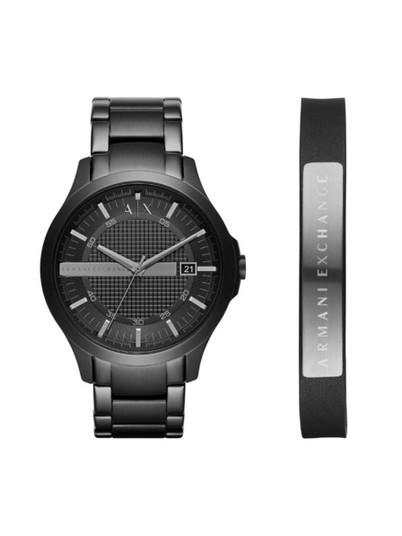 Armani Exchange Armani Exchange Herren Geschenkset Hampton Uhr und Armband AX7101