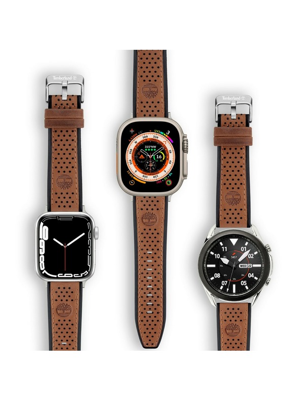Timberland Timberland Attleboro Lederarmband universell für Smart- und klassische analoge Uhren 42/44/45/49mm TDOUS0001806