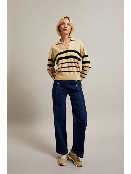 Moodo Damen-Jeans Dunkelblau