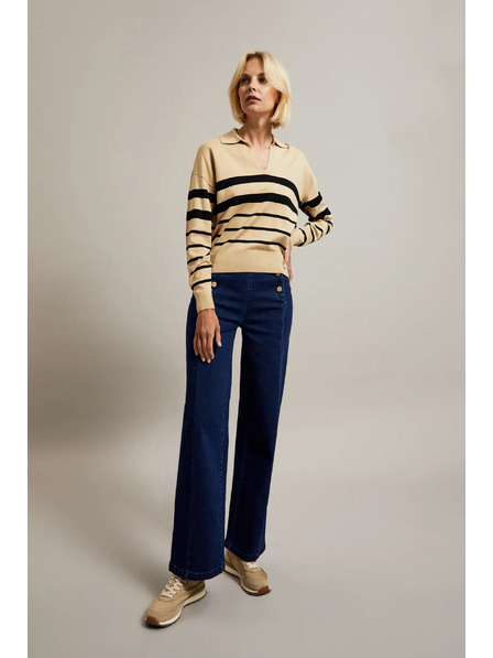 Moodo Damen-Jeans Dunkelblau