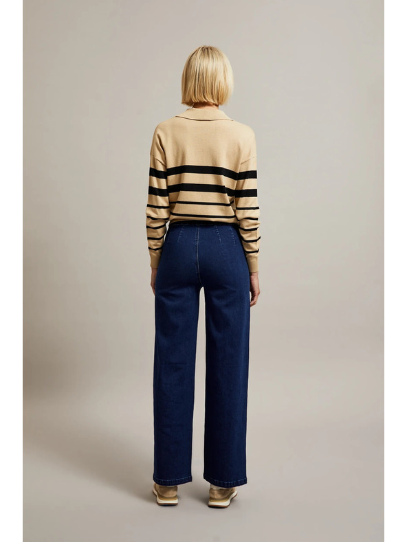 Moodo Damen-Jeans Dunkelblau