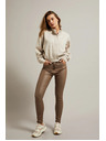 Moodo Damen-Hose kaffeebraun