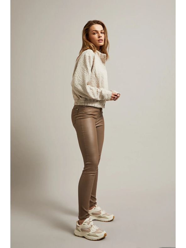 Moodo Damen-Hose kaffeebraun